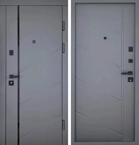 Металлическая дверь открывающаяся во внутрь квартиры №128