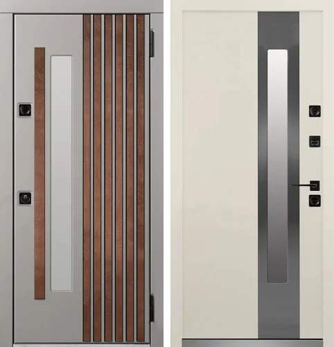 Дверь входная с терморазрывом с окном №81