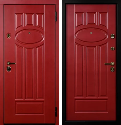 Красная наружная дверь №2