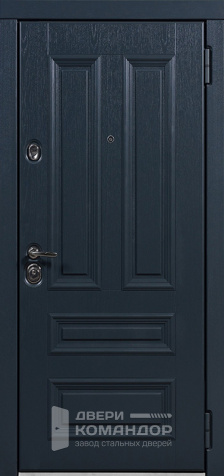 Синяя входная дверь №33 - наружная сторона