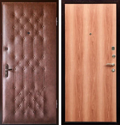 Дверь входная металлическая с временной панелью №11
