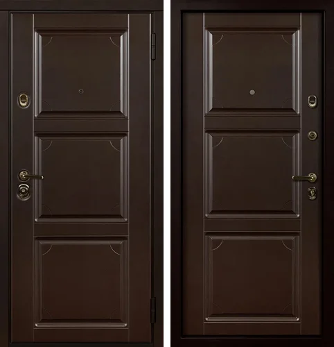 Дверь коричневая входная №40