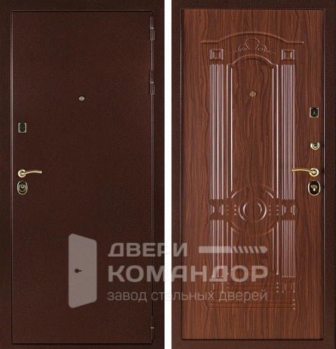 Металлическая дверь медный антик №9