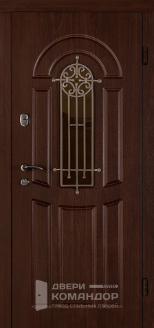 Дверь в дом со стеклопакетом №1 - наружная сторона