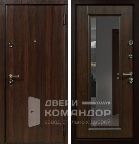 Железная дверь входная с зеркалом №3